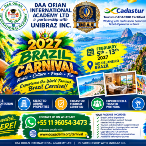 EXPERIENCE BRAZIL CARNIVAL 2027 – VISA PROCESS SUPPORT DOCUMENTATION FEE